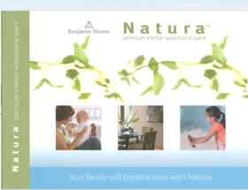 Beckerle lumber - not just lumber -
                                  Benjamin Moore Paint - NATURA - 
                                  NEW at beckerle lumber haverstraw
                                  NATURA - Benjamin Moore's green paint quality w/o compromising performance