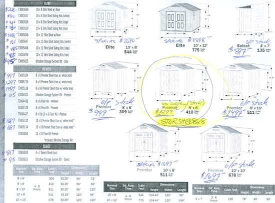 Shed Pricing 
Time for A Outdoor Makeover? Beckerle Lumber is your Outdoor Restore Store.
          Shed Pricing