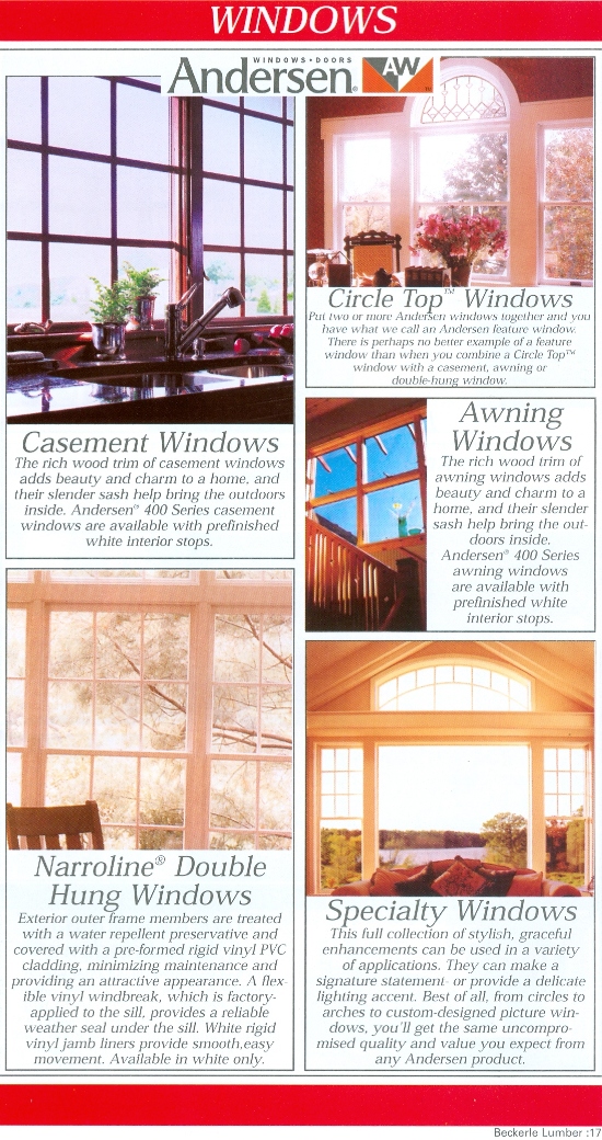 Beckerle Lumber - Andersen Windows
