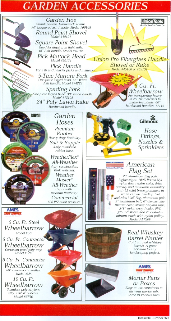 Beckerle Lumber Source Book - Garden Accessories