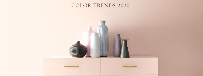 Benjamin Moore's Color of the Year 2020.   
                -FIRST LIGHT 2102-70