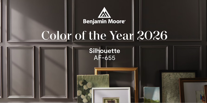 Benjamin Moore's Color of the Year 2026.   
                -Silhouette AF-655