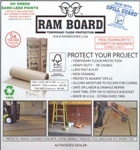 ram board product

Protect your project,
 Heavy duty - re-usable.
One roll equivalent to 10 Sheets of Masonite,
 Covers 317 SQ FT.

                                 