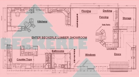 Beckerle Lumber Department Map