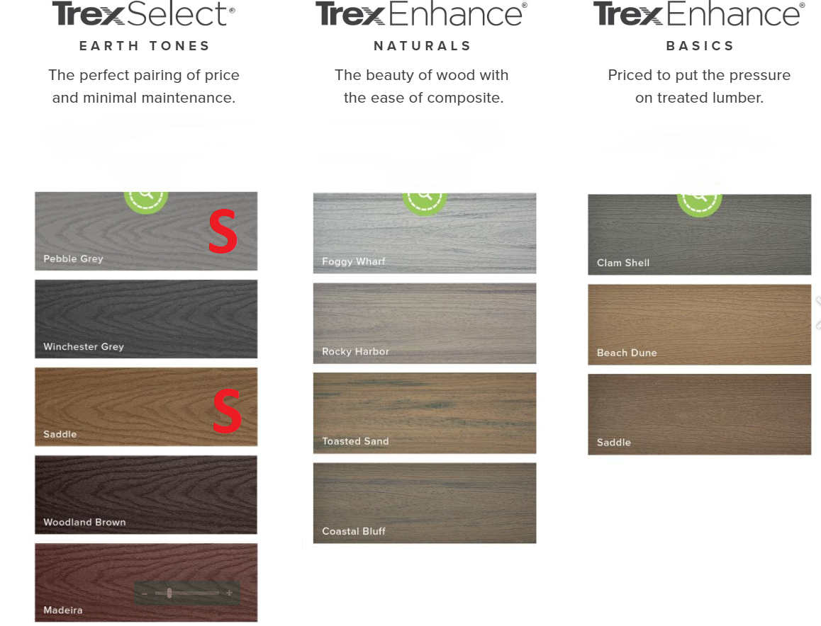 Beckerle Lumber - Trex TRANSCENDS available Colors